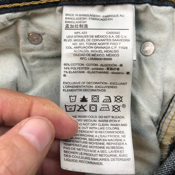 Levi's Signature Mens Jeans Size 34x34 Blue Denim S61 Relaxed Fit Straight Leg - Picture 15 of 16